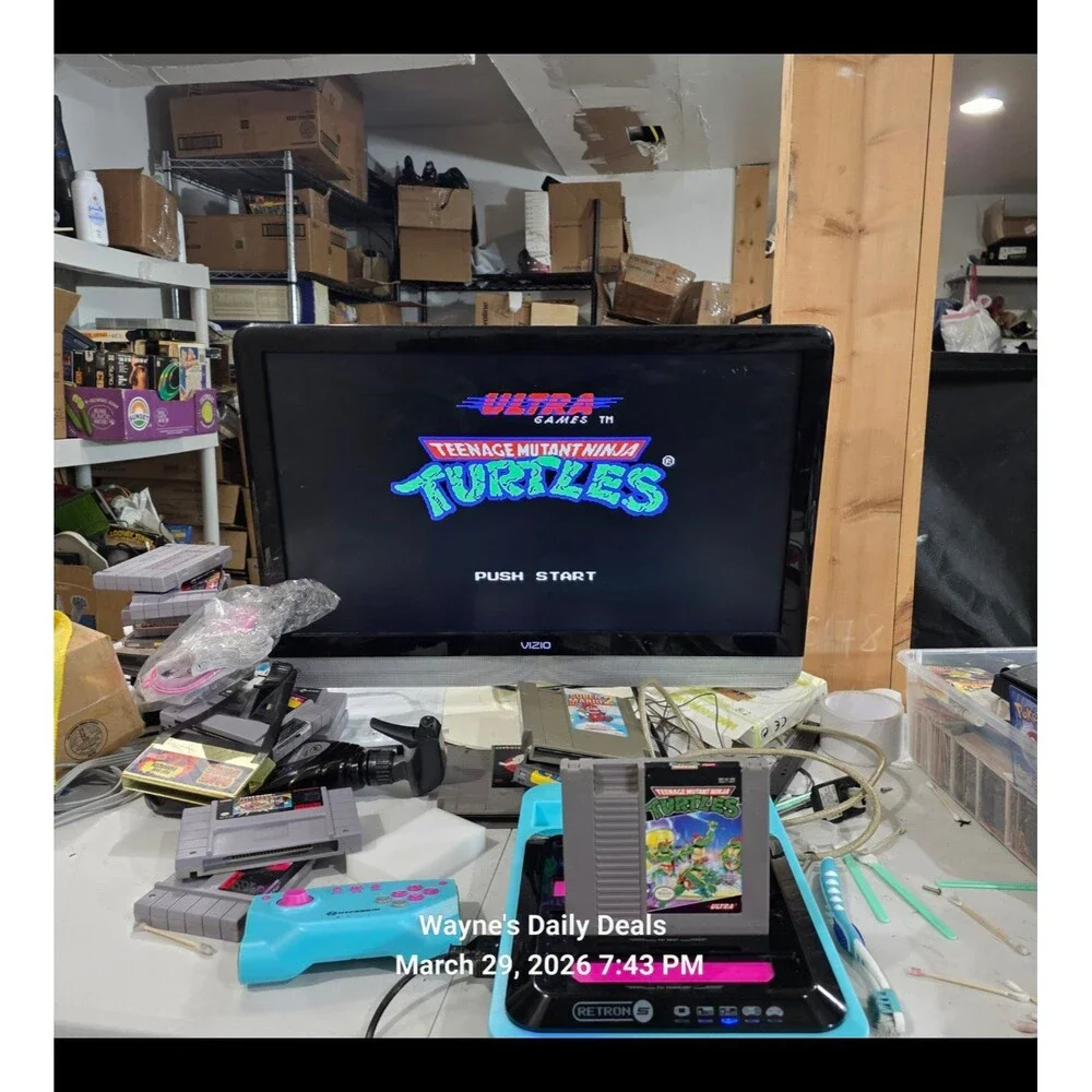 Teenage Mutant Ninja Turtles NES Authentic Tested Working Cleaned With DeoxIT